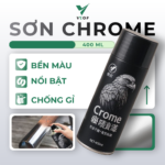 Sơn xịt mạ crom VTOP cao cấp siêu sáng bóng 400ml - Ảnh 2